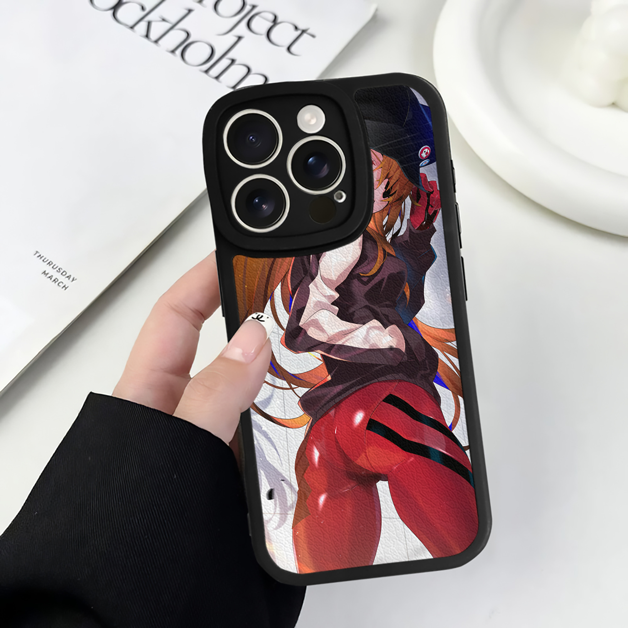 （画像用） EVA 新世紀エヴァンゲリオン 【iPhone 16シリーズ対応】シリコンスマホケース（レザー調） 材質：シリコン